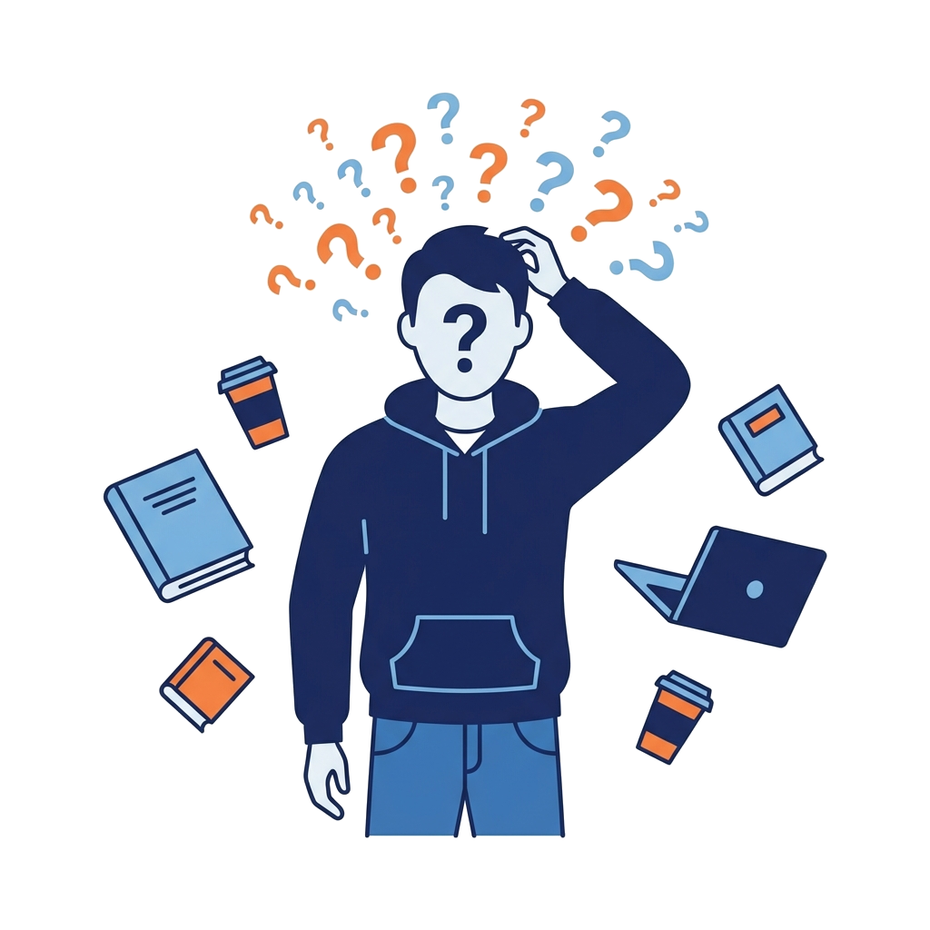 Student Confusion Illustration